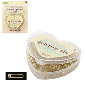 57-405 キルトしつけピン100本入　No.1 クロバー