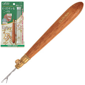 57-566 クロバー ビーズクチュールニードル ビーズやスパンコールを早く、たくさんきれいに刺す クローバー