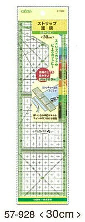 57-928 クロバー ストリップ定規　カラーライン　30cm クローバー
