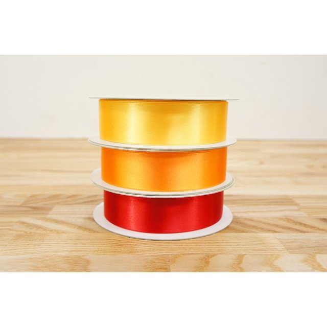 9000 モアシルクWサテン リボン 24mm 1反 赤系統色1 コア