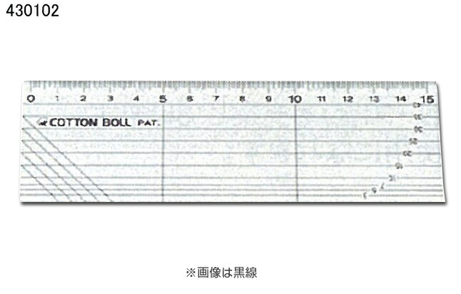 430102 定規　キルトスケール　15cm×5cm
