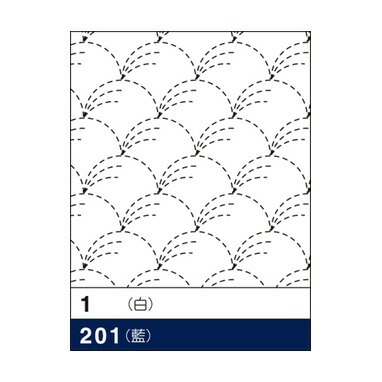 花ふきん1(白) 「図案プリント済　花ふきん　布パック」　野分　[のわき] (白) (3枚組)