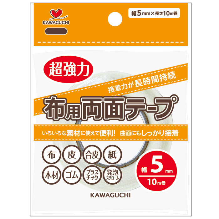 94-002 布用両面テープ　透明　5mm×10m