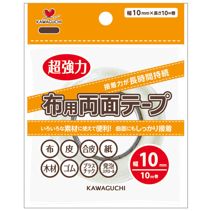 94-003 布用両面テープ　透明　10mm×10m