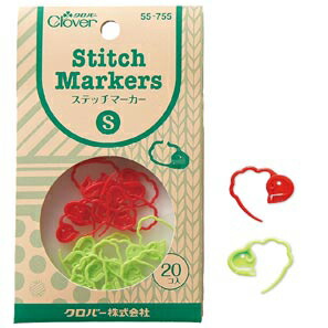 55-755 ステッチマーカー(S)20個入　[編み目  目印　ミニ] クロバー