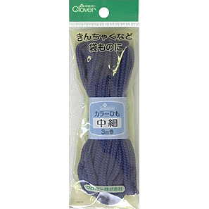26-155 カラーひも(中細) 3m　紺 クロバー