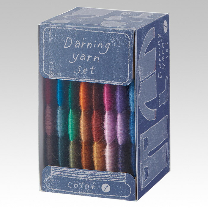 57-589 クロバー ダーニング糸セット(カラー1)　カラフル　8巻(24色)セット クローバー