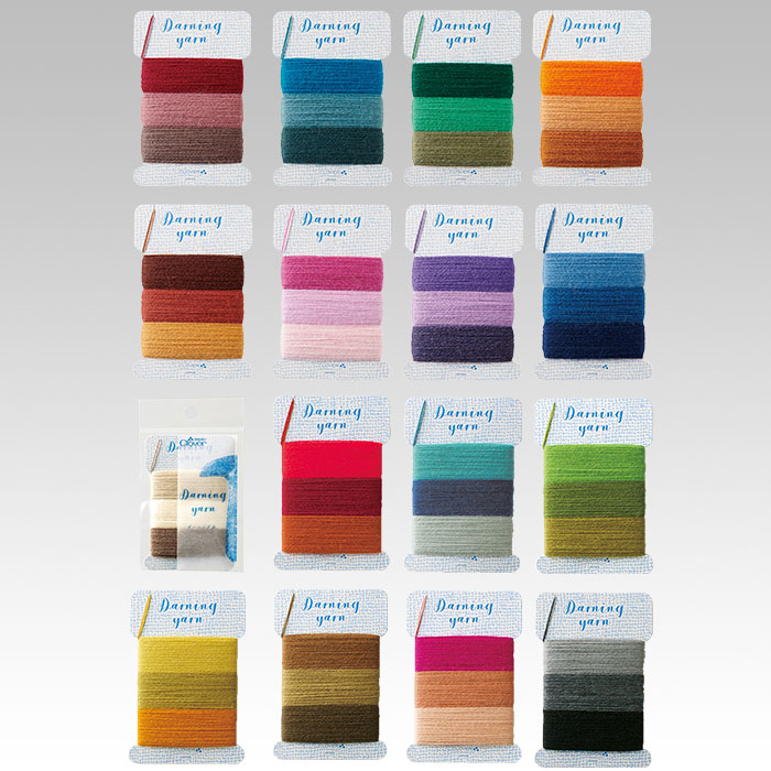 ダーニング糸　補修　カラフル　クロバー