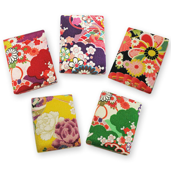 [京都 みすや忠兵衛 公式] 文庫箱 小 着物柄 京都 みすや忠兵衛 (旧、裁縫箱 小) 14cm×11cm×6cm