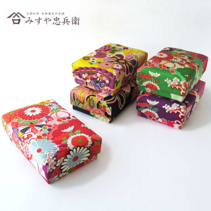 [京都 みすや忠兵衛 公式] 文庫箱 大 着物柄 京都 みすや忠兵衛 (旧、裁縫箱 大) 21cm×14cm×7cm