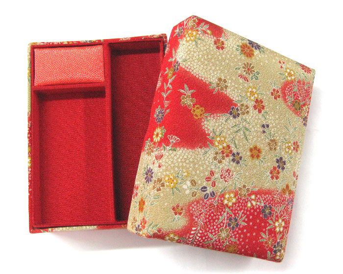 [京都 みすや忠兵衛 公式] 掛子付裁縫箱(大)ハードタイプ あられ小紋