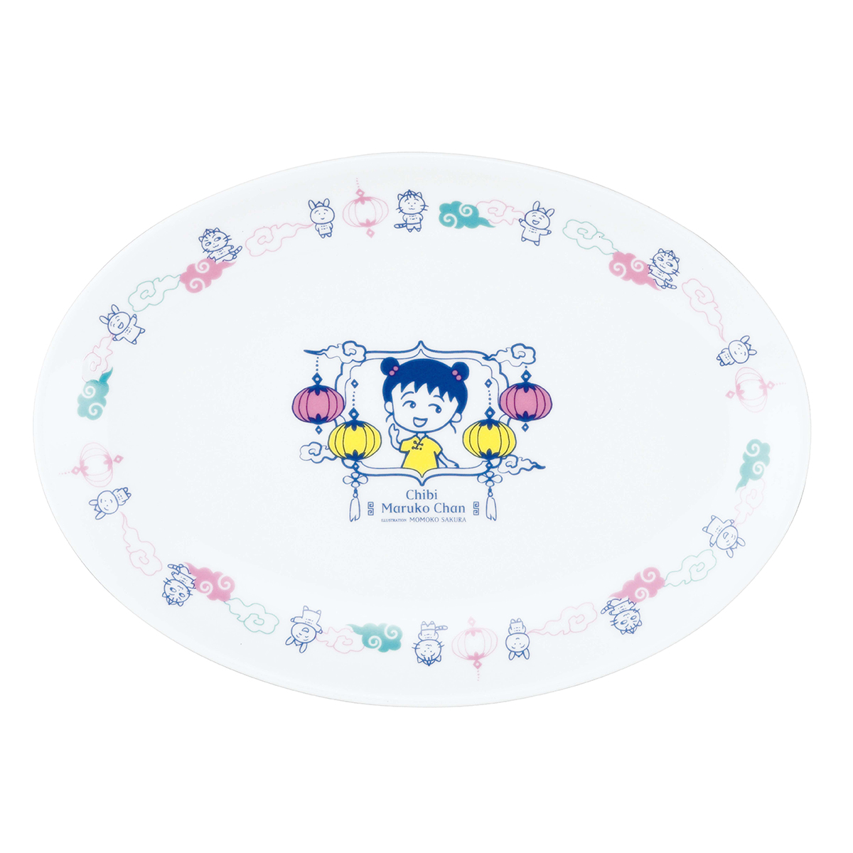 【ちびまる子ちゃん】餃子皿(雲文)【CM60】CM63-324