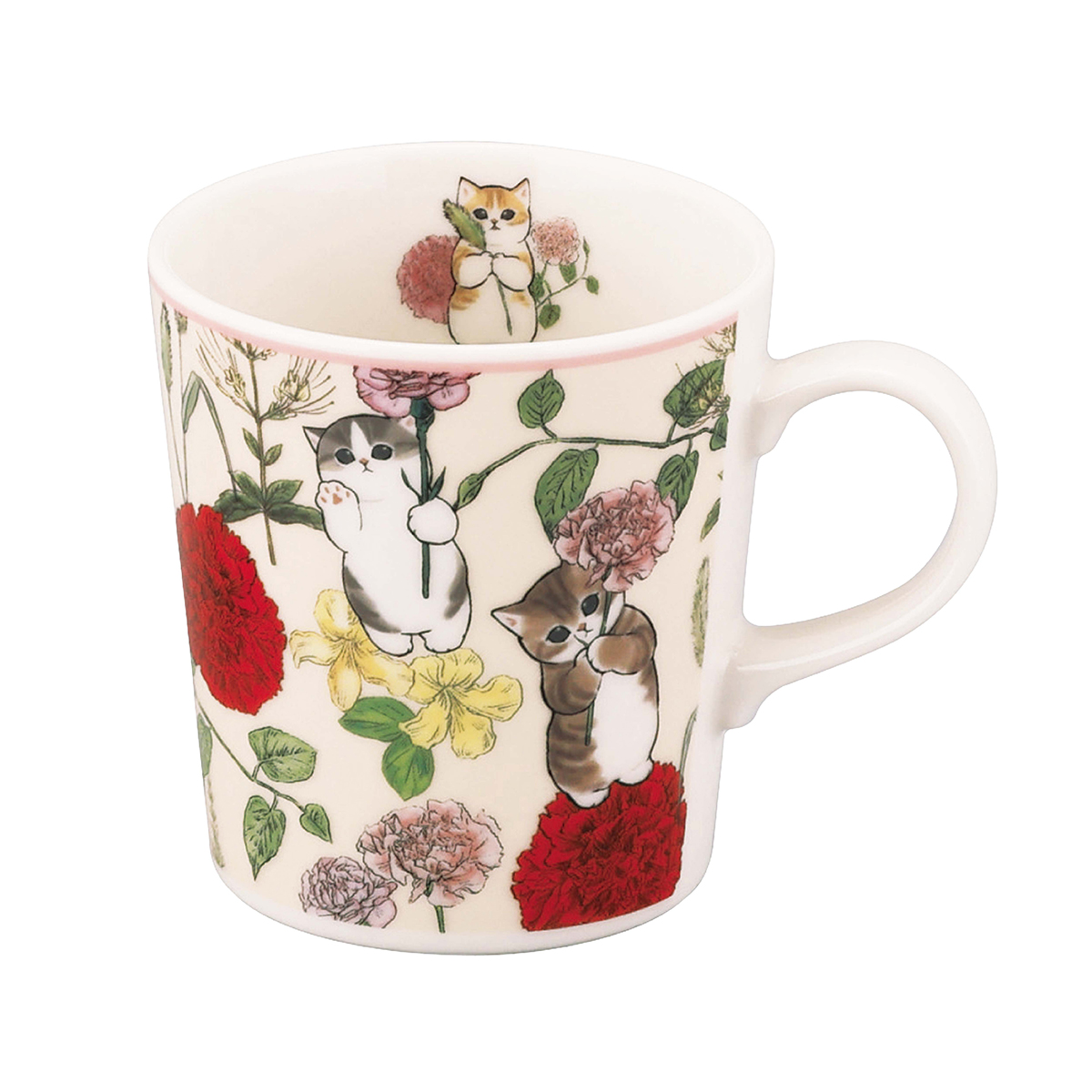 【mofusand×HIBIYA-KADAN】マグ(ベージュ)【MFH10】MFH12-11