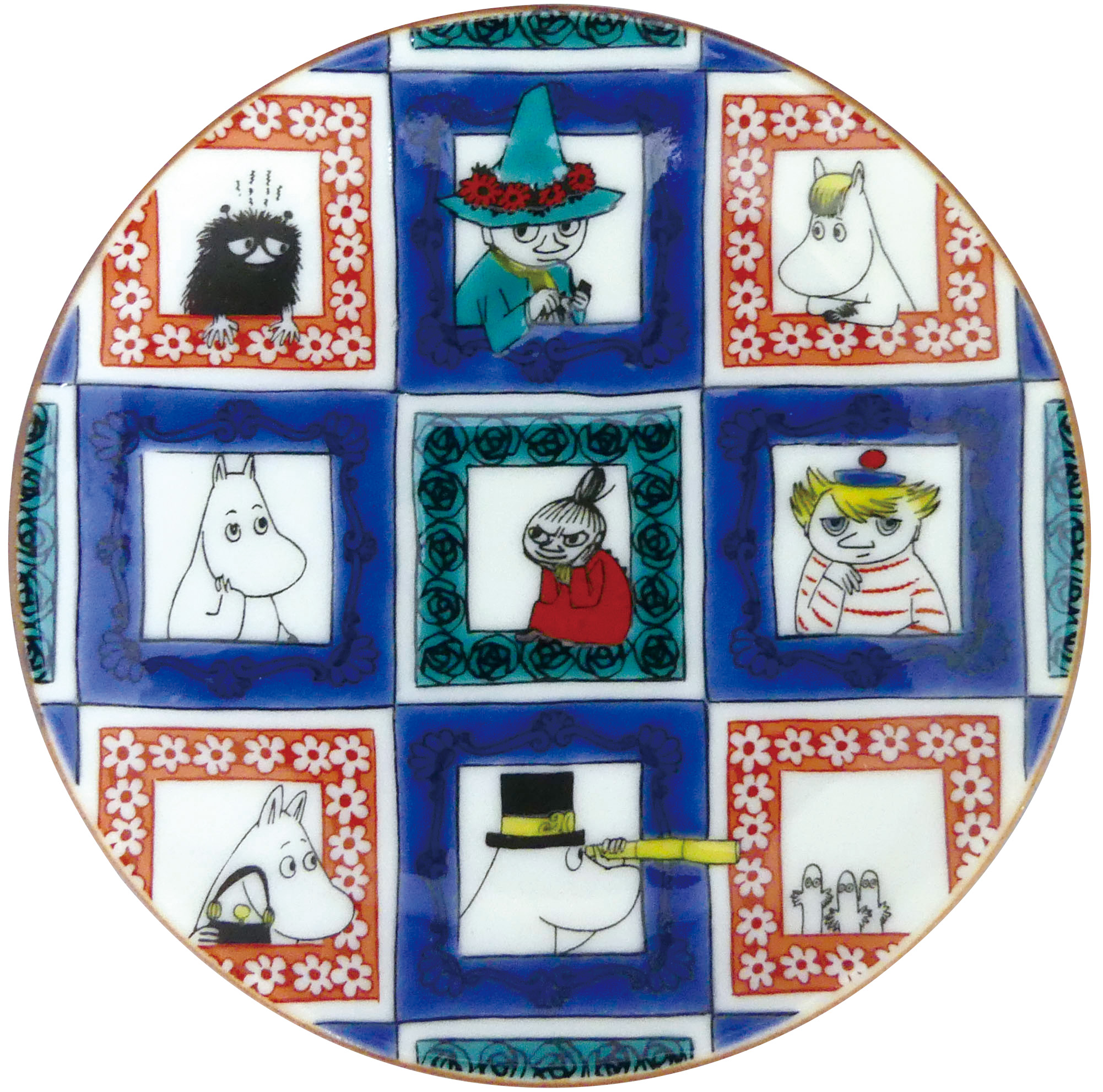 【ムーミン】豆皿(石畳文)【MM13000】MM13003-333