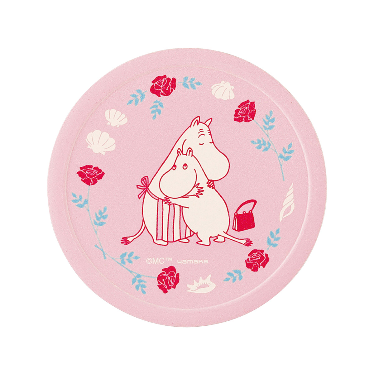 【MOOMIN】吸水タイルコースター(ピンク)【MM18000】MM18001-346