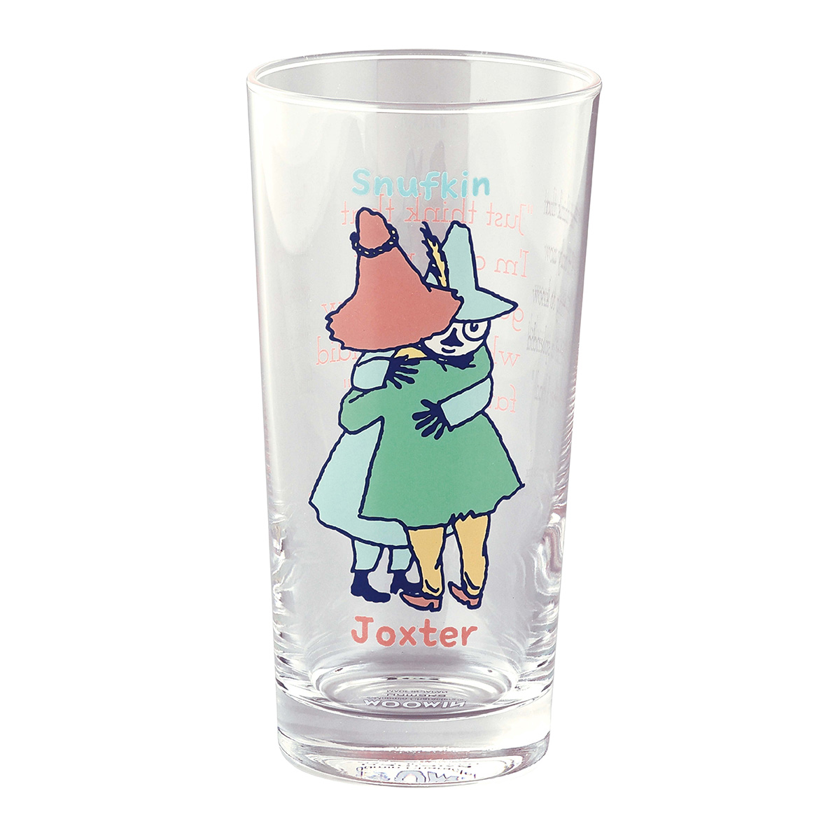 【MOOMIN】ガラスロングタンブラー(ハグ)【MM20300】MM20303-813