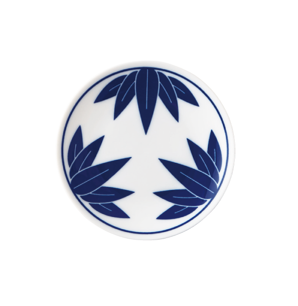 【engi紋（えんぎもん）】小皿（竹）（染付）O-M17401