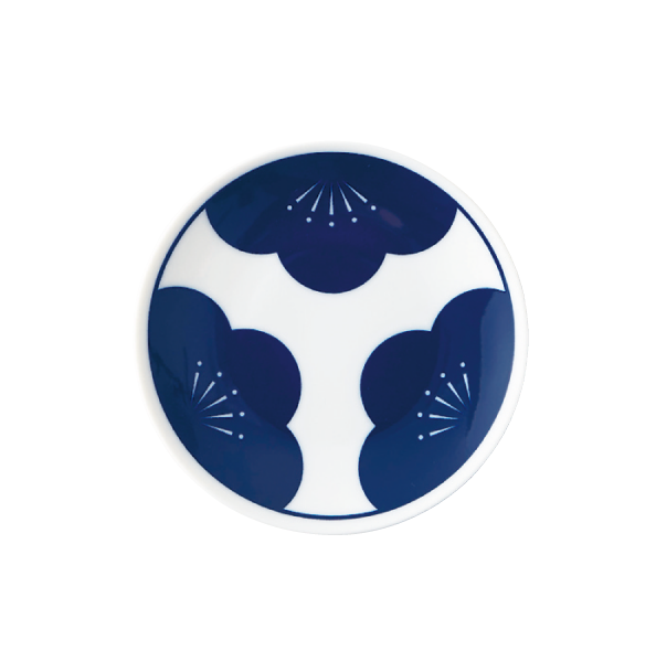 【engi紋（えんぎもん）】小皿（梅）（染付）O-M17501