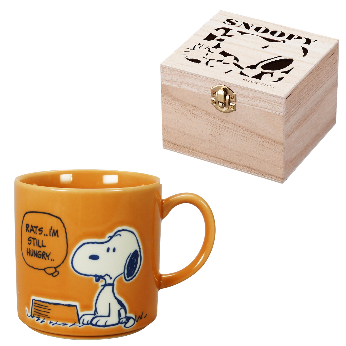 【PEANUTS】木箱入マグ(オレンジ)【SN2800】SN2801-11H