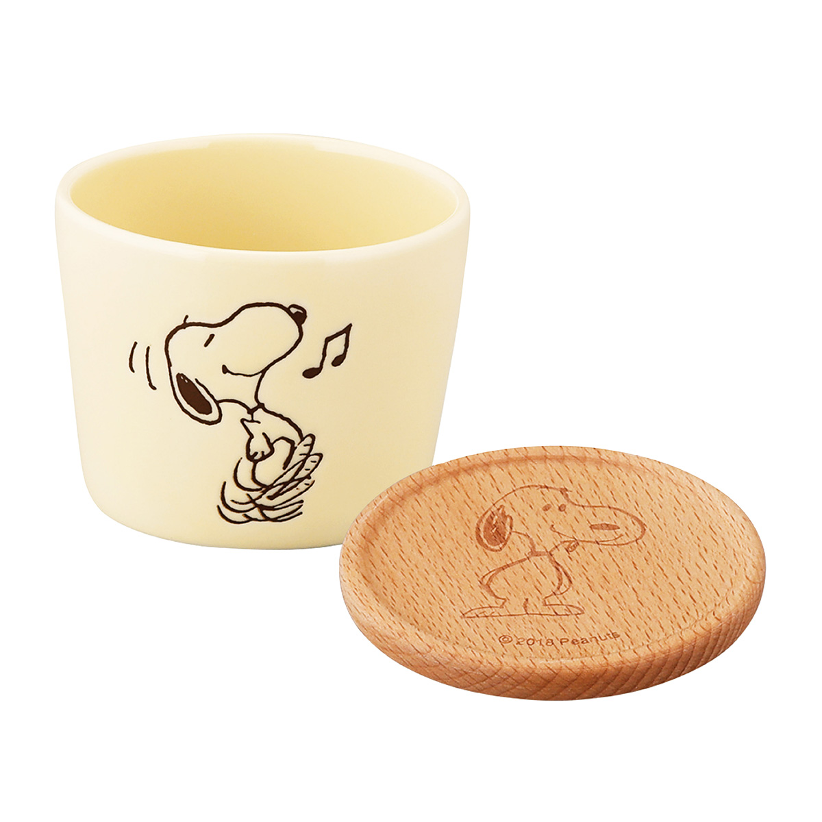 【SNOOPY】3Wayウッドトレーとカップ(バニラ)【SN3200】SN3201-339C