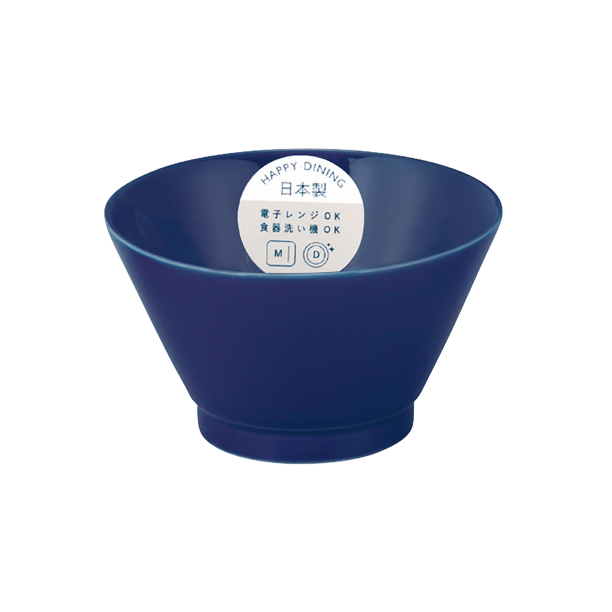 【HAPPY DINING】茶碗　（ネイビー）【YMK120】YMK125-352