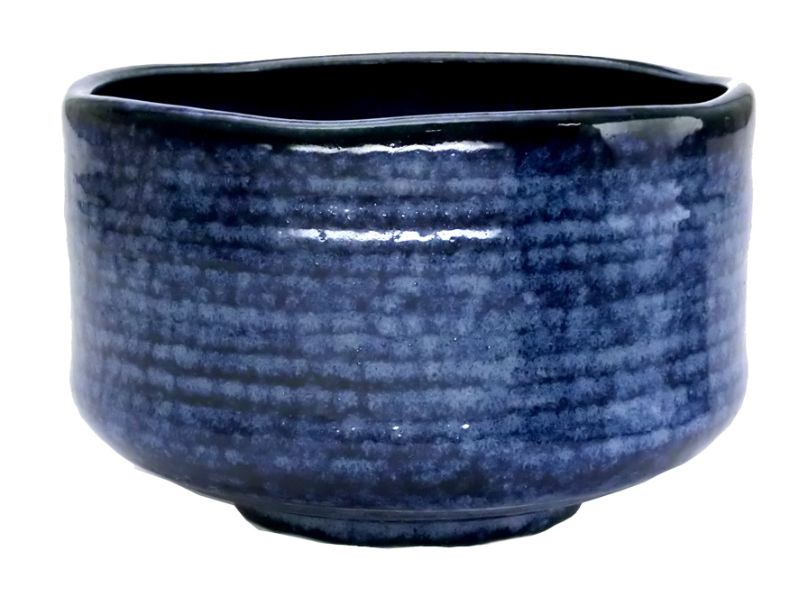 【インバウンド】抹茶碗（窯変blue)【MCW】MCW-06