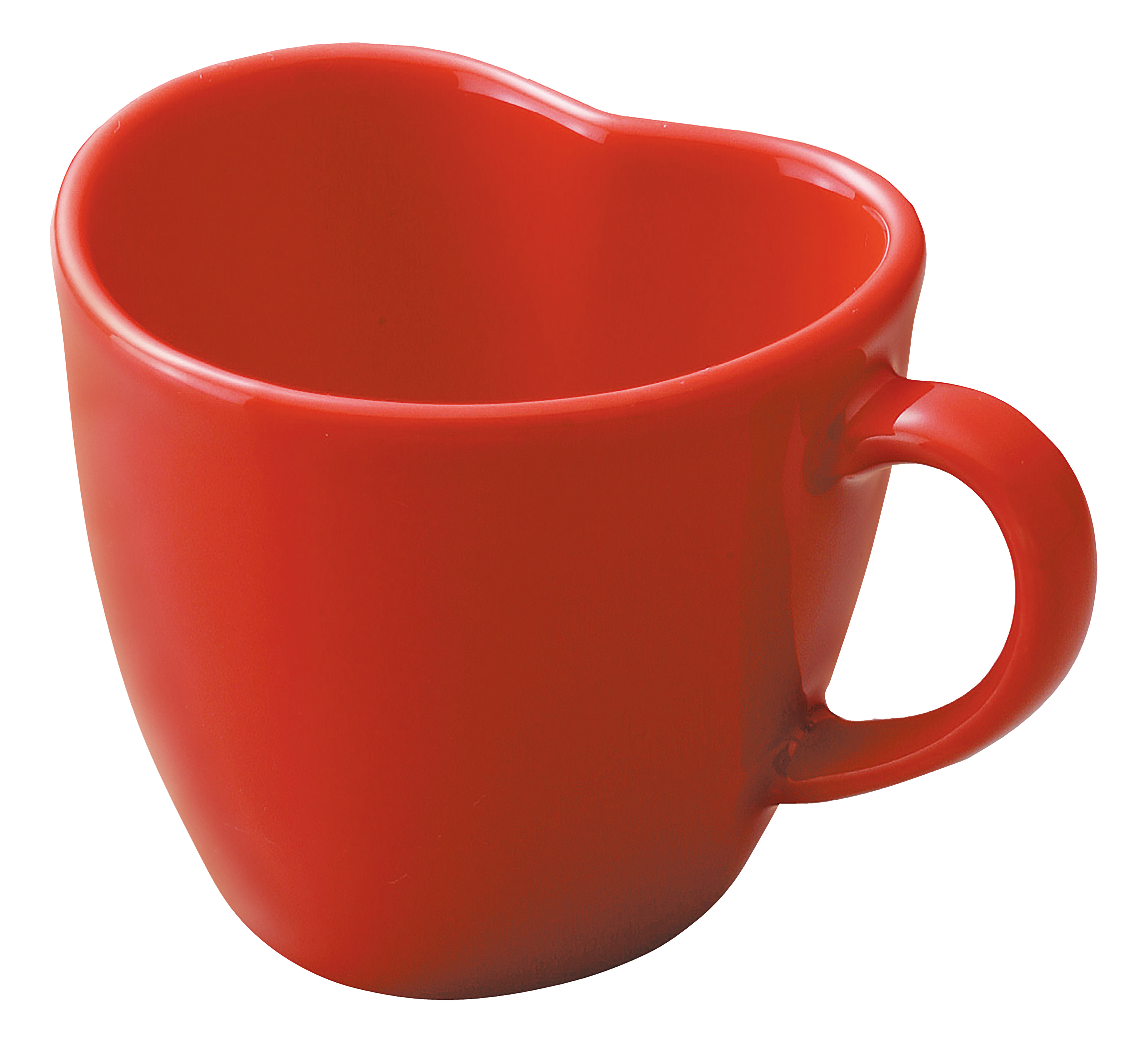 【amuse cup】ハート手付カップ（レッド）　A1