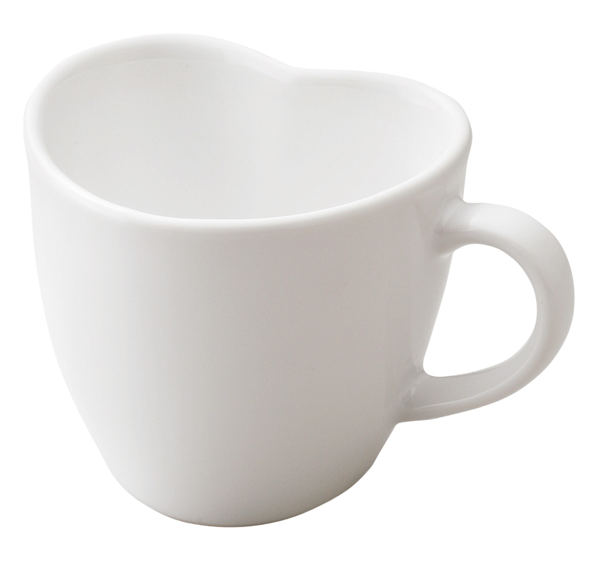 【amuse cup】ハート手付カップ（ホワイト）　A2