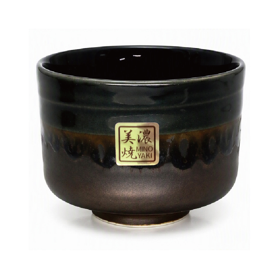 抹茶碗　黒金