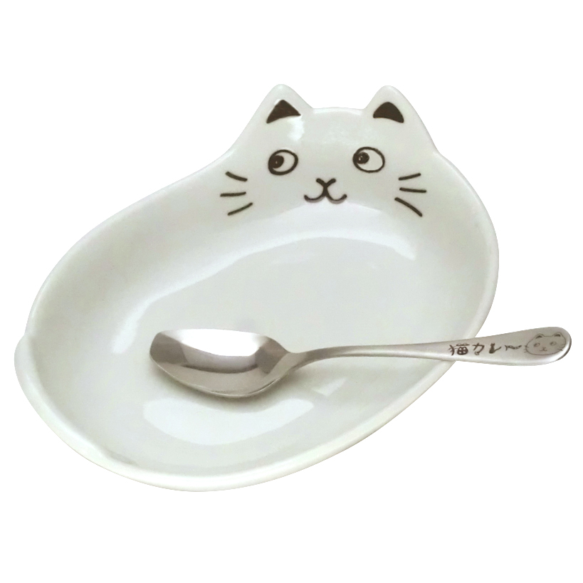 ネコカレーセット　ホワイト