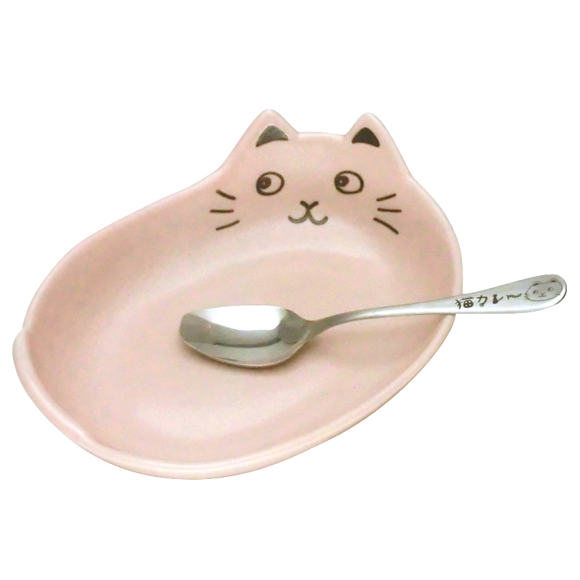 ネコカレーセット　ピンク