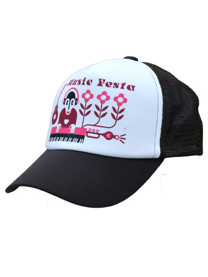 15305-03 プリント メッシュキャップ " Music Festa "