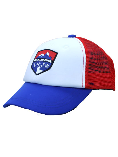 15306-02 ラバーワッペン ６方メッシュキャップ " MOUNTAIN PATROL "