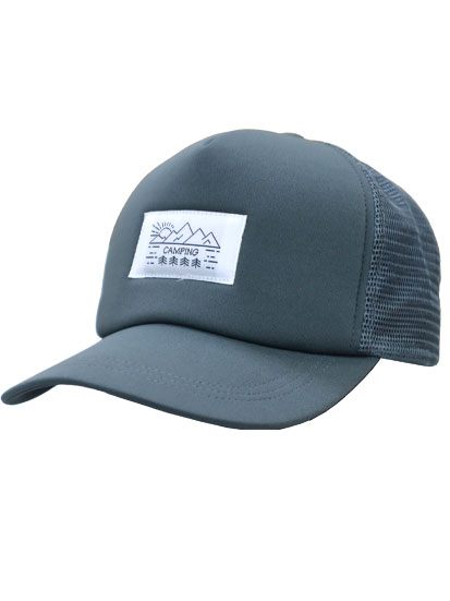15316-05 メッシュキャップ 織りネーム " CAMPING "