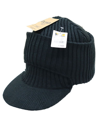 17457-01 つば付き 2 WAY ニットキャップ アソート