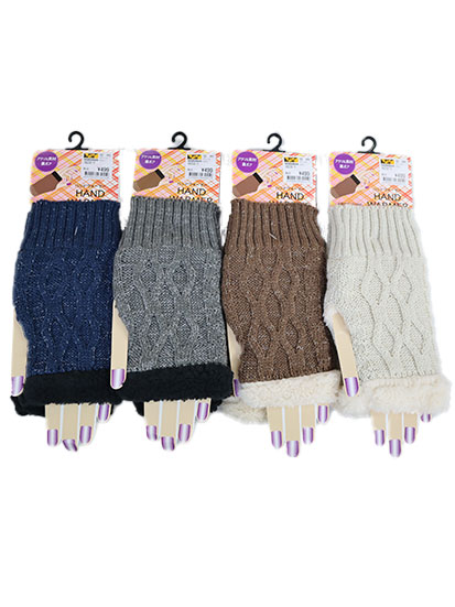 18232-11 女性 フィラメント 裏ボアハンドウォーマー