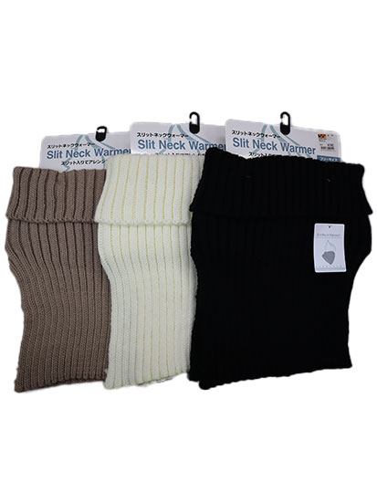 18549-01 女性 スリットネックウォーマーアソートフリー