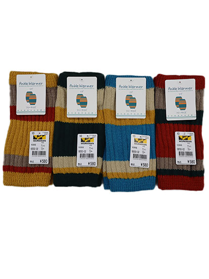 18550-02 女性 リブアンクルウォーマーアソート