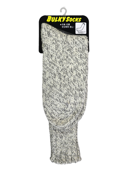 バルキーソックス　ロング　 口ゴムゆるめ  25-27cm