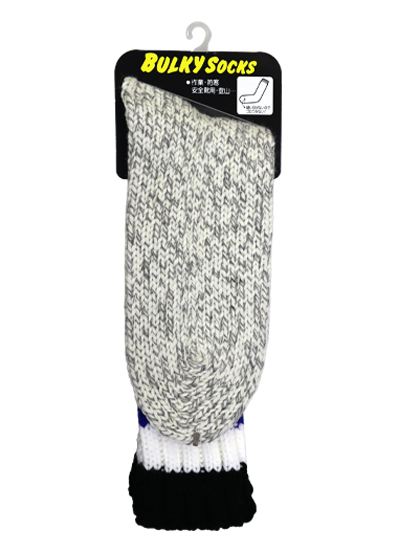 バルキーソックス ロング ライン 口ゴムゆるめ 25-27cm