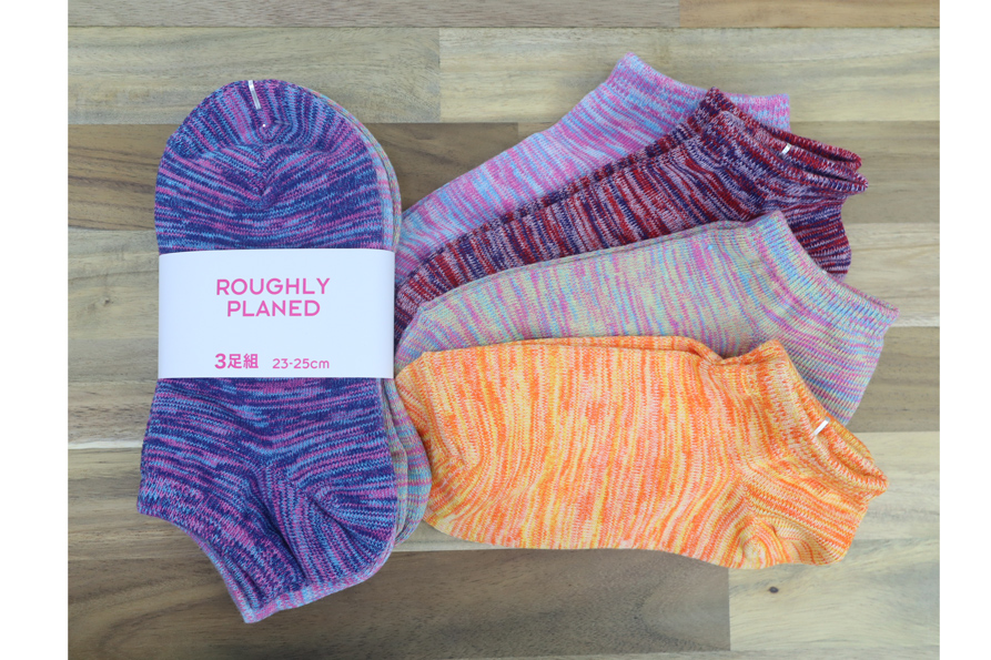 3色MIXショートソックス 3足組 23-25cm