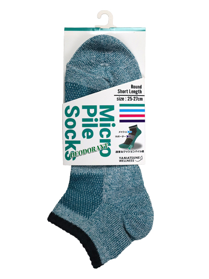 マイクロパイルDEOソックス ショート先丸 25-27cm