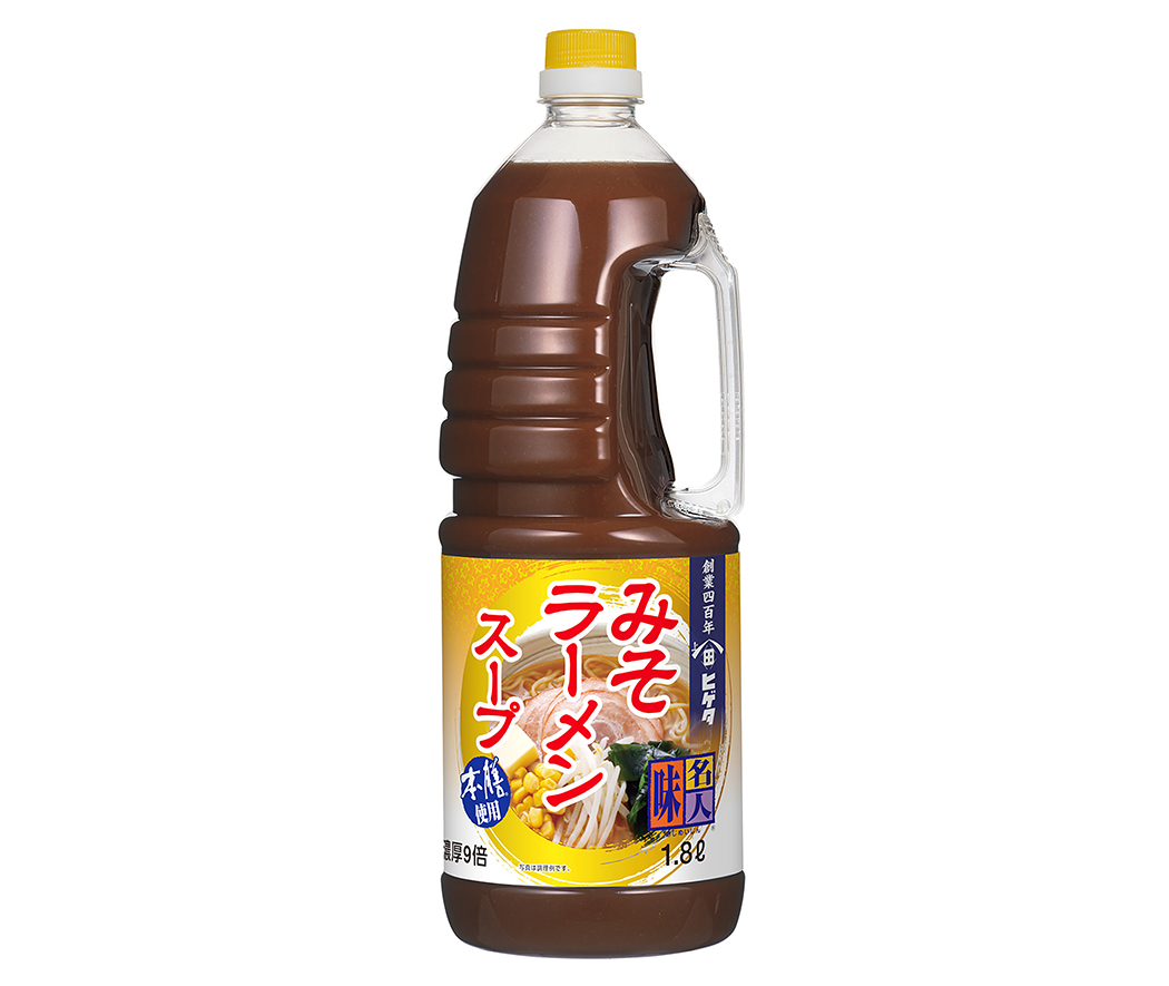 ヒゲタ味名人ラーメンスープみそ1.8L