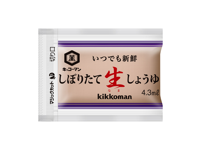 キッコーマンしぼりたて生しょうゆ4.3ｍｌ×100袋