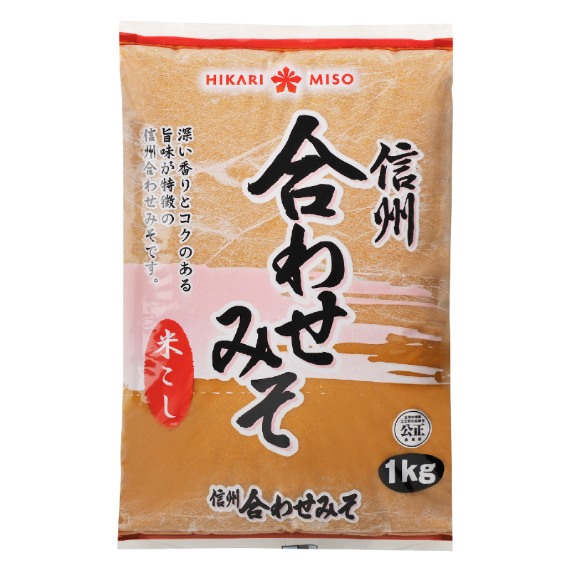 ひかり味噌　信州合わせみそ　米こし     1KG