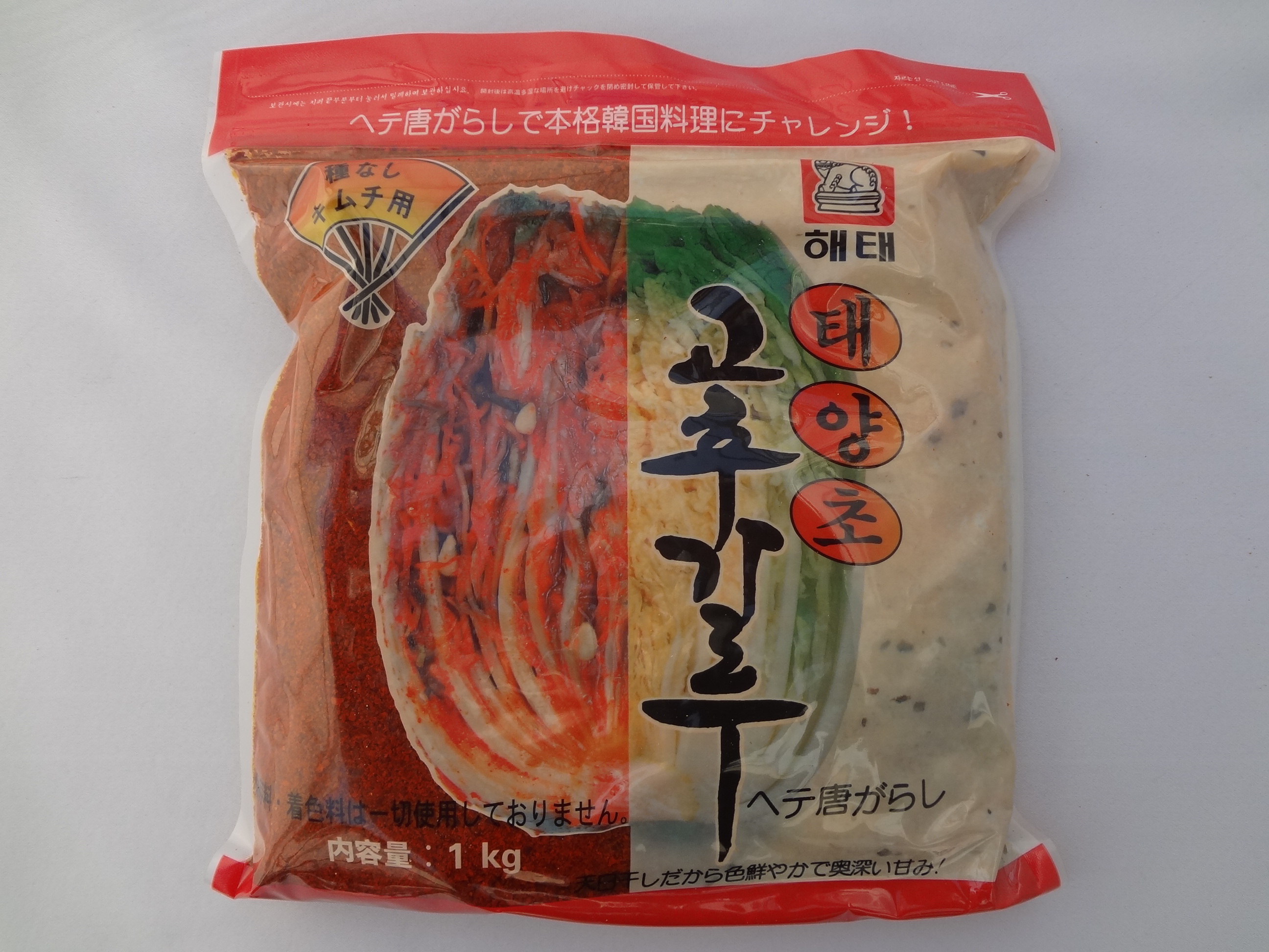 ヘテ 中荒唐辛子種なしキムチ用 1kg