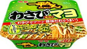 明星食品　夜店の焼きそば一平ちゃんわさびマヨ114ｇ　賞味期限2025.10.18