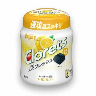 モンデ　クロレッツ炭Ｆレモンミントボトル112g 賞味期限無し