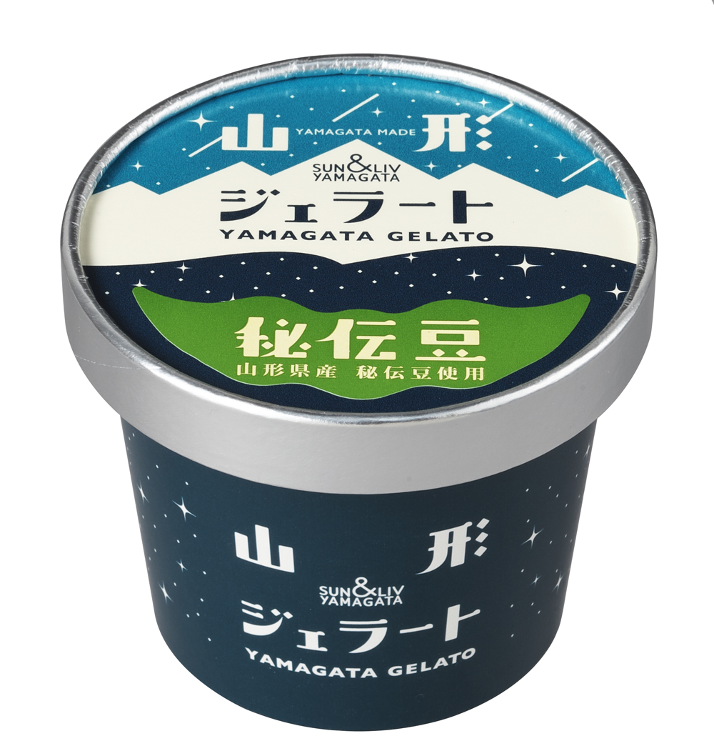 山形ジェラート 秘伝豆