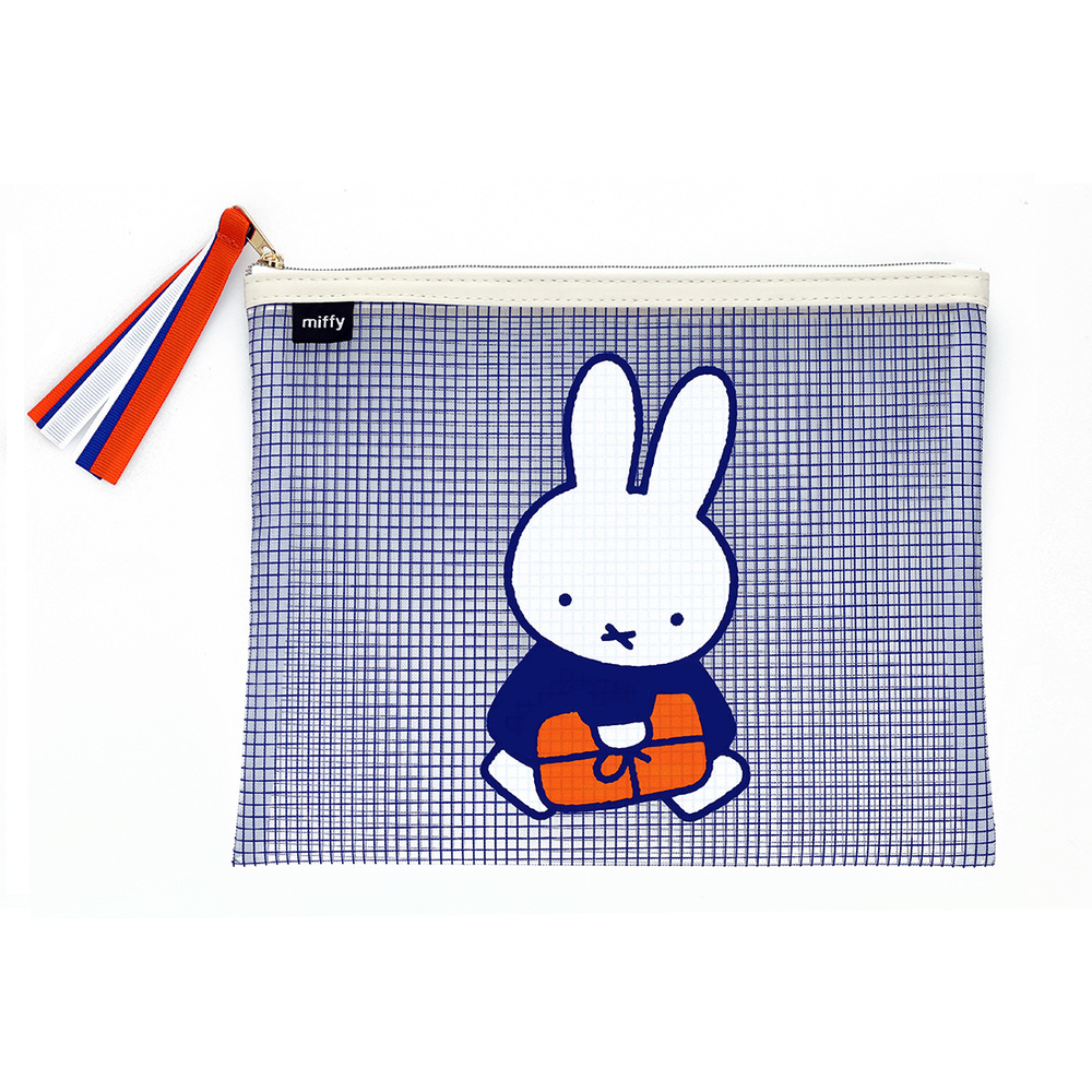 ミッフィー メッシュポーチフラット(miffy/BL)